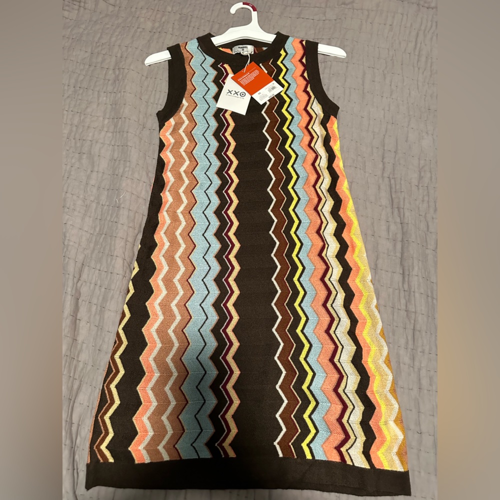 Missoni Multicolor Zigzag Knit Dress